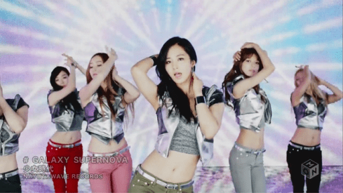 Everyone else is like, no no, look away - Sooyoung is staring you down.